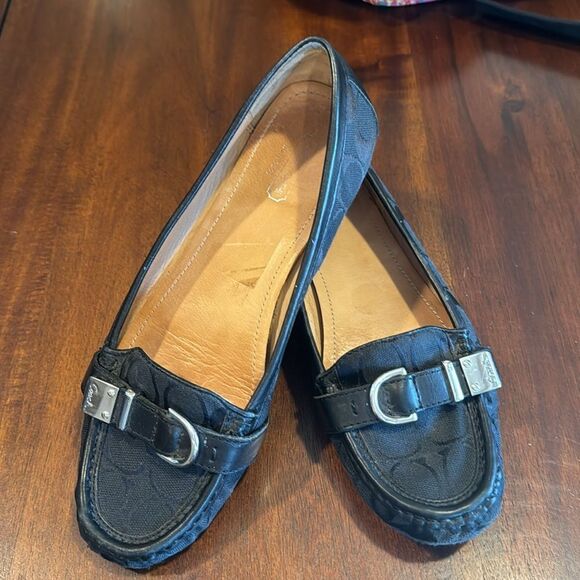 Coach Women's Signature Jacquard Loafers Size 8 - Picture 1 of 10